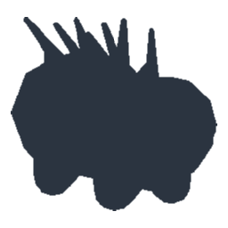 Porcupine silhouette